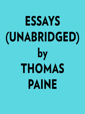cover image of Essays (Unabridged)